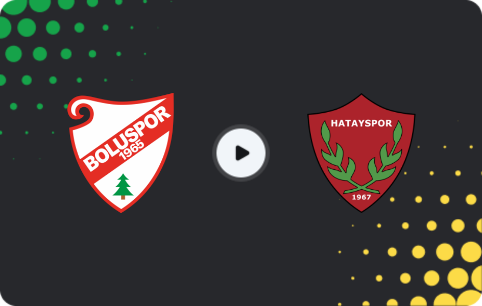 Where to watch Boluspor — Hatayspor, TFF First League, 15.02.2026