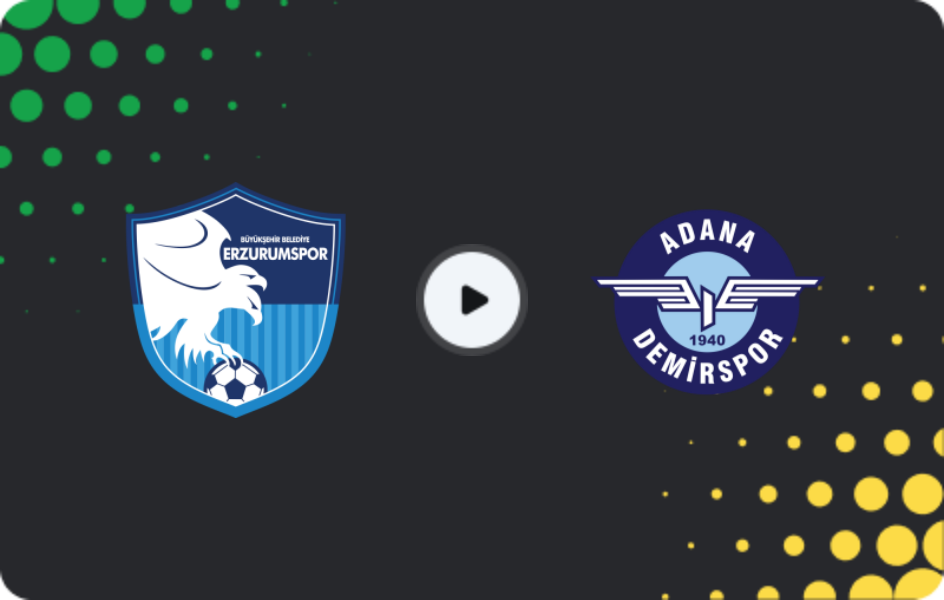 Where to watch Erzurumspor — Adana Demirspor, TFF First League, 15.02.2026