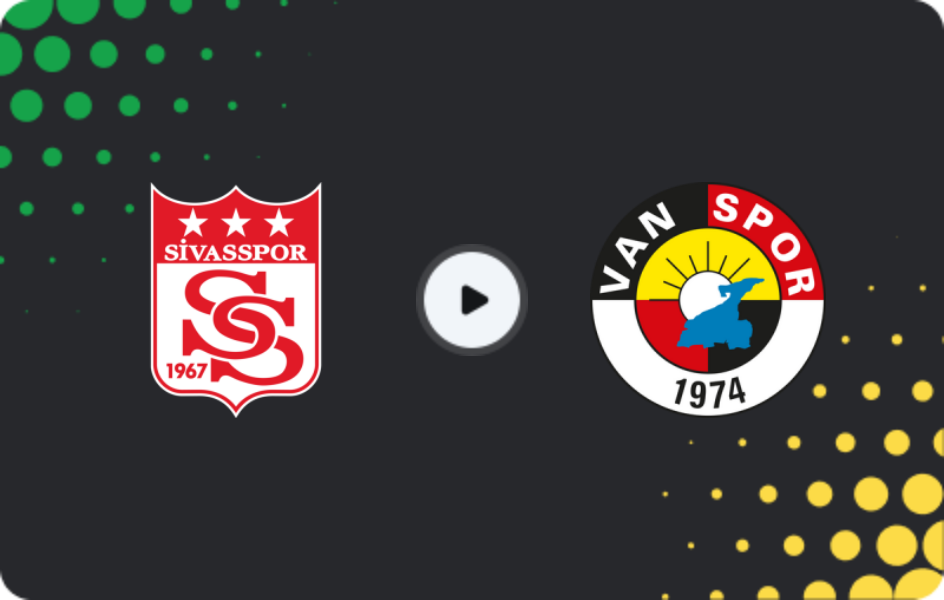 Where to watch Sivasspor — Vanspor, TFF First League, 15.02.2026