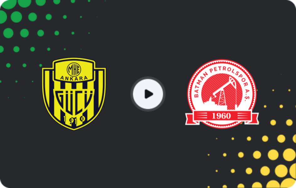 Where to watch Ankaragucu — Batman Petrolspor, 2. Lig, 15.02.2026