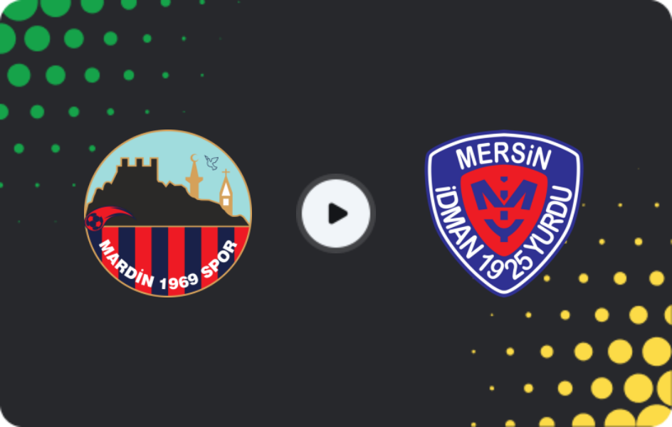 Where to watch Mardin 1969 — Yeni Mersin İdmanyurdu, 2. Lig, 15.02.2026