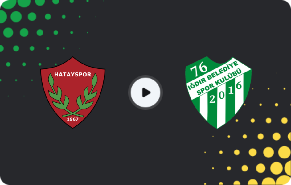 Where to watch Hatayspor — Iğdır, TFF First League, 18.02.2026
