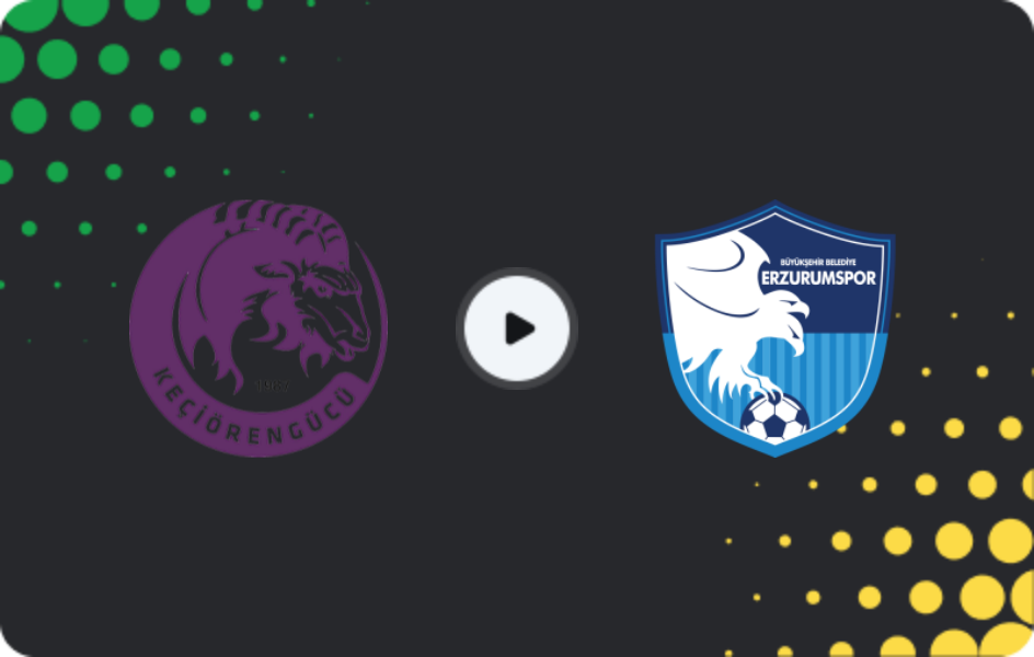 Where to watch Keçiörengücü — Erzurumspor, TFF First League, 18.02.2026