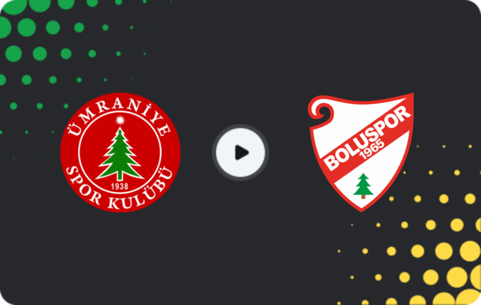 Where to watch Ümraniyespor — Boluspor, TFF First League, 18.02.2026