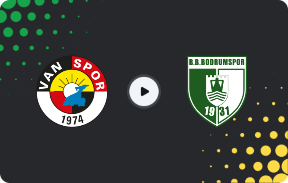 Where to watch Vanspor — Bodrumspor, TFF First League, 18.02.2026