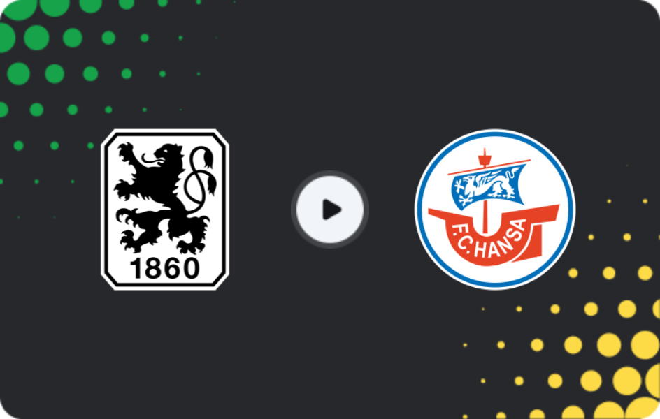 Where to watch 1860 München — Hansa Rostock, 3. Liga, 21.02.2026