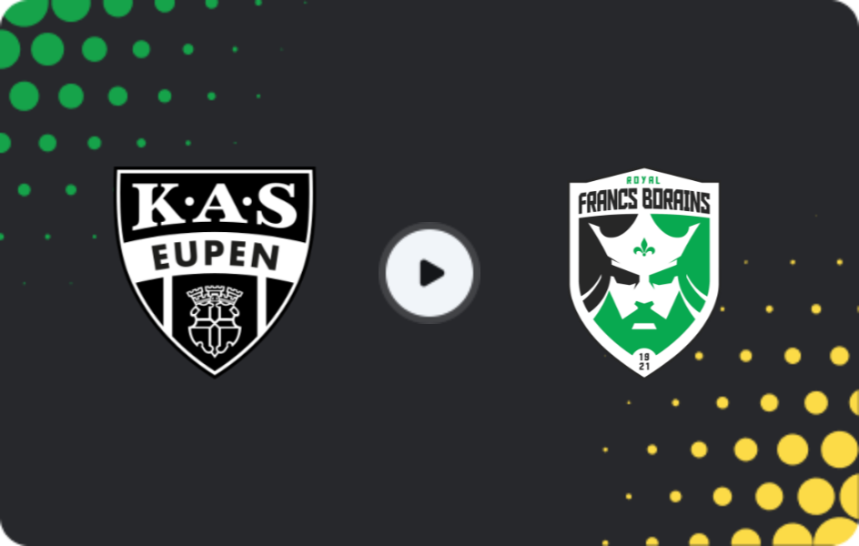 Where to watch AS Eupen — Francs Borains, Challenger Pro League, 21.02.2026