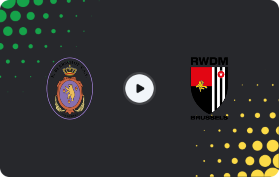 Where to watch Beerschot Wilrijk — RWDM, Challenger Pro League, 22.02.2026