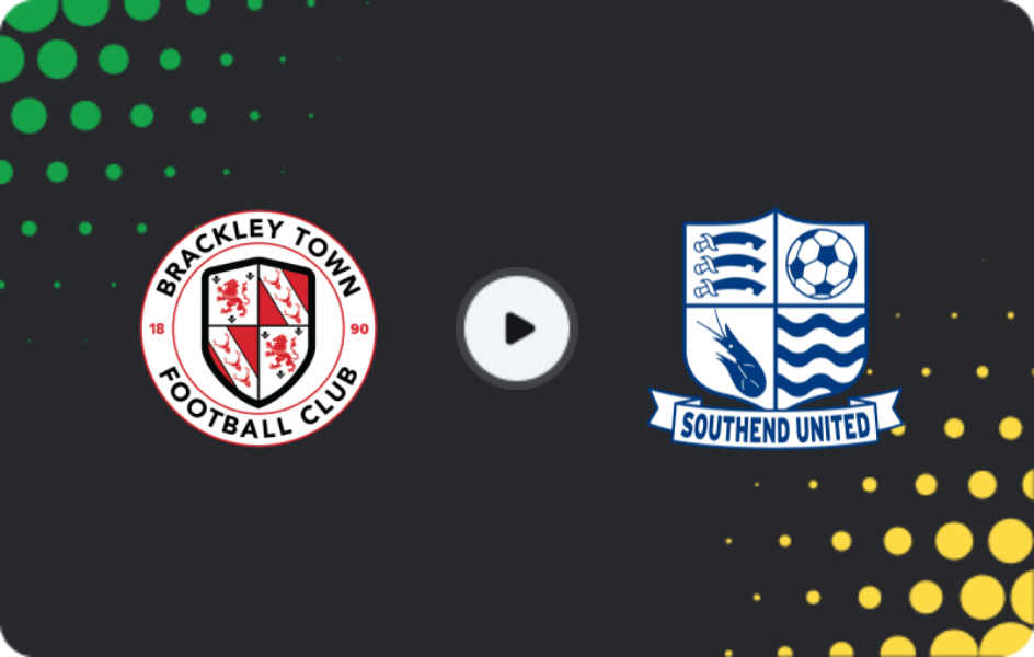 Where to watch Brackley Town — Southend United, National League, 21.02.2026