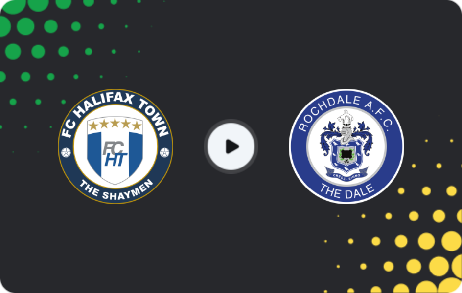 Where to watch Halifax Town — Rochdale, National League, 24.02.2026