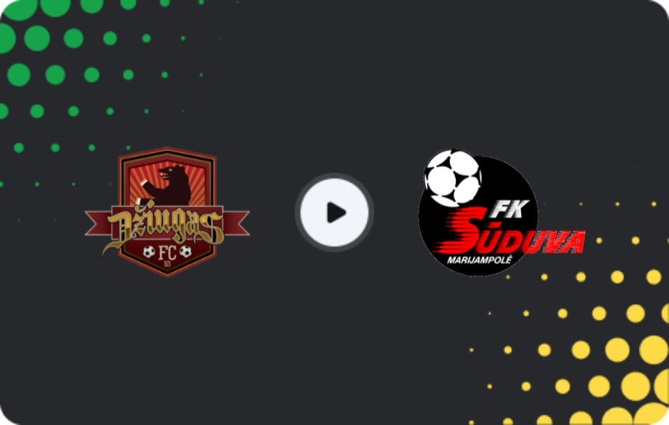 Where to watch Džiugas Telšiai — Suduva, A Lyga, 18.10.2025
