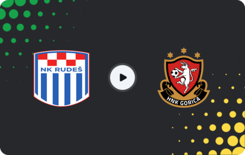 Where to watch Rudes — HNK Gorica, Cup, 29.10.2025