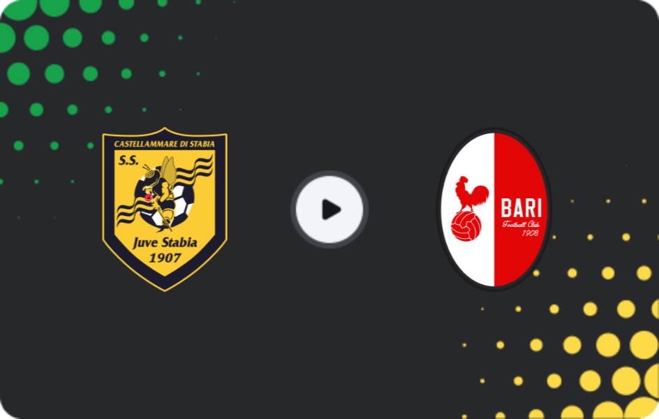 Where to watch Juve Stabia — Bari, Serie B, 04.12.2025