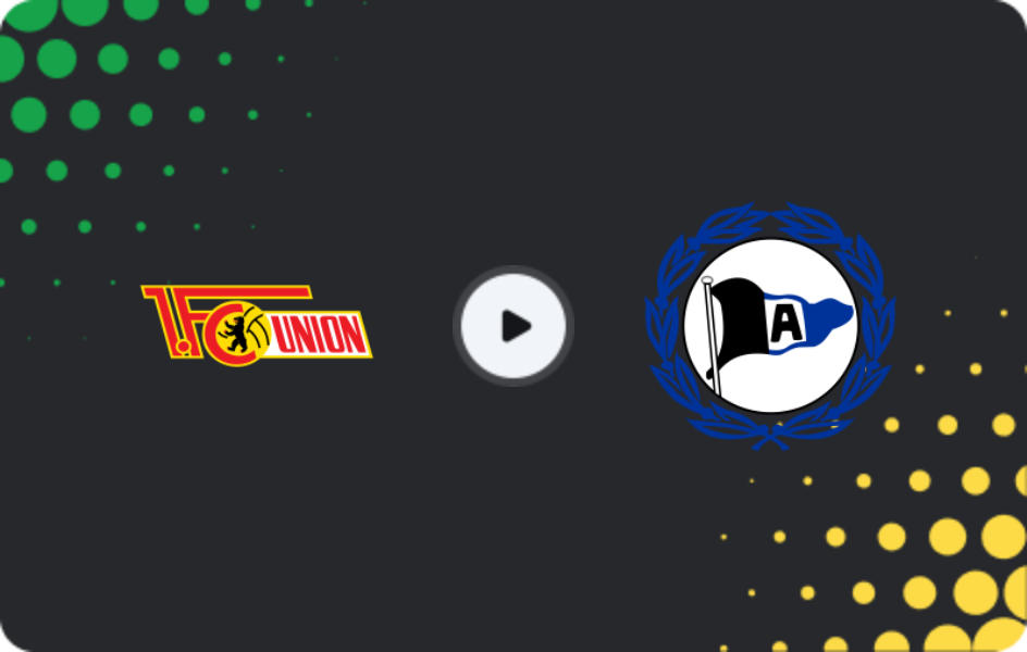 Where to watch Union Berlin — Arminia Bielefeld, DFB Pokal, 29.10.2025