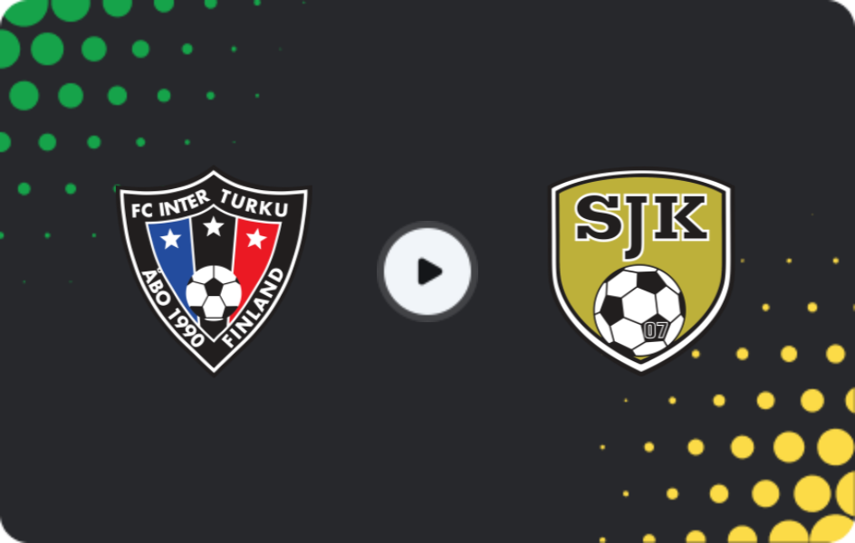 Where to watch Inter Turku — SJK, Veikkausliiga, 30.10.2025