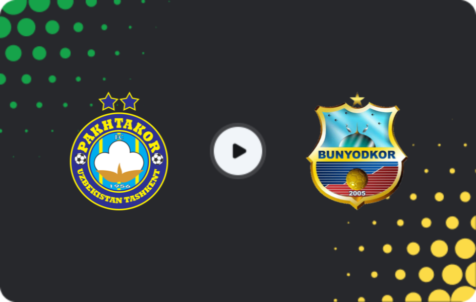 Where to watch Pakhtakor — Bunyodkor, Super League, 03.11.2025