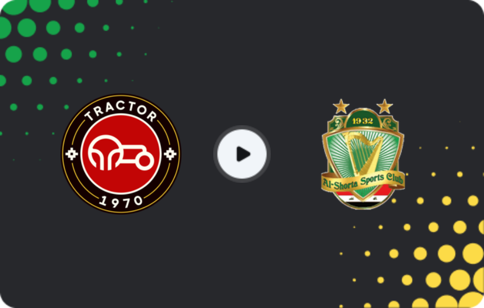 Where to watch Tractor — Al Shorta, AFC Champions League, 03.11.2025
