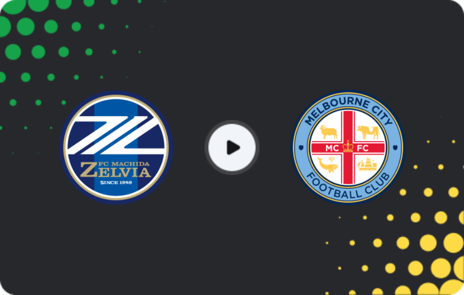 Where to watch Machida Zelvia — Melbourne City, AFC Champions League, 04.11.2025