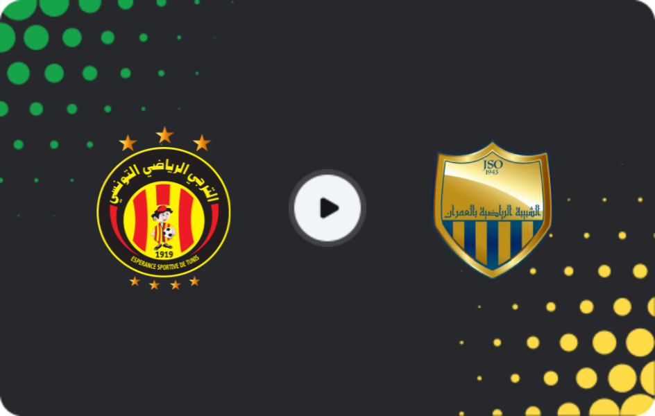 Where to watch Espérance de Tunis — Jeunesse Sportive Omrane, Ligue 1, 06.11.2025