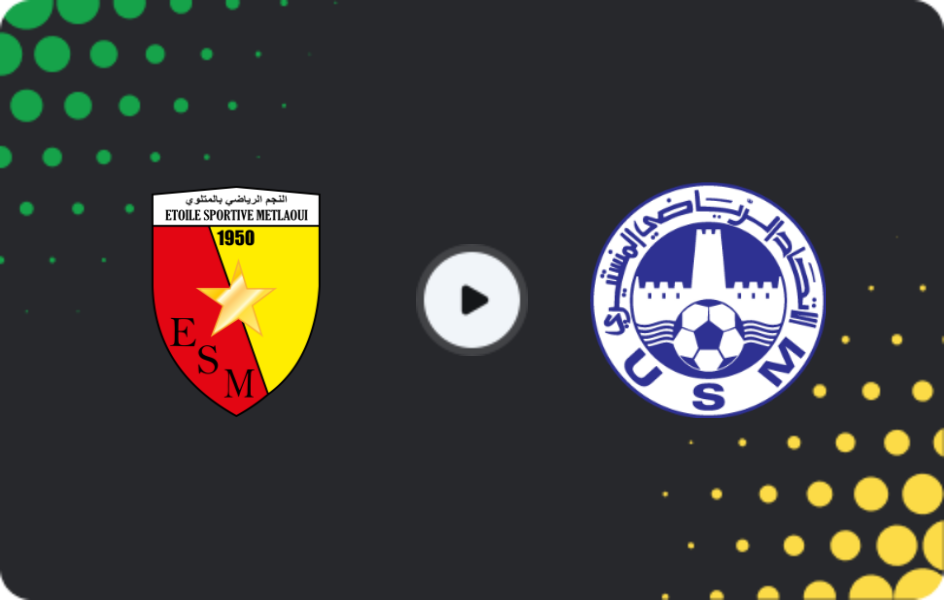 Where to watch ES Metlaoui — US Monastirienne, Ligue 1, 05.11.2025
