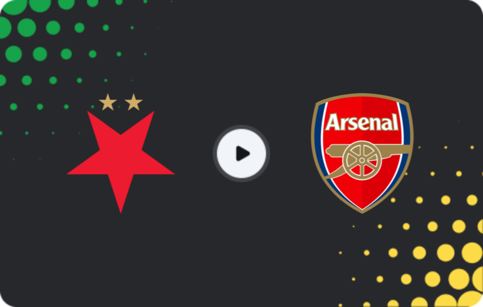 Where to watch Slavia Praha — Arsenal, Champions League, 04.11.2025