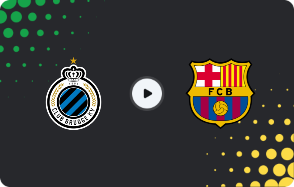 Where to watch Brugge — Barcelona, Champions League, 05.11.2025