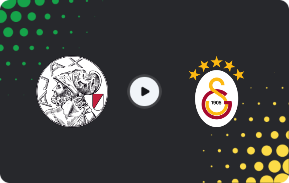 Where to watch Ajax — Galatasaray, Champions League, 05.11.2025