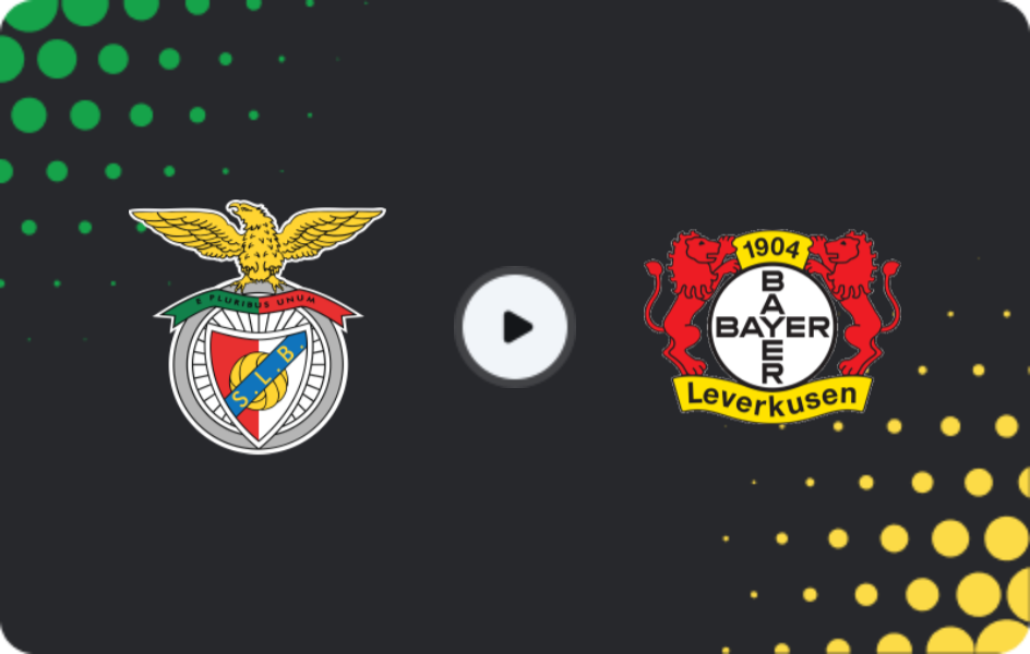 Where to watch Benfica — Bayer Leverkusen, Champions League, 05.11.2025