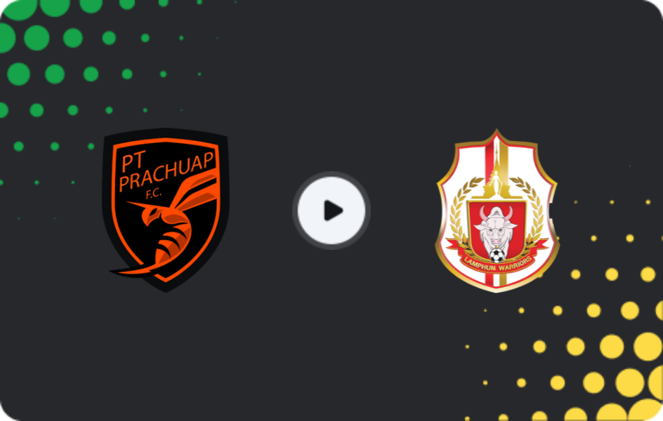 Where to watch Prachuap — Lamphun Warrior, Thai League 1, 07.11.2025