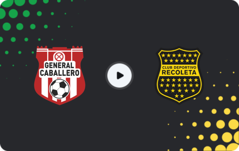 Where to watch General Caballero — Deportivo Recoleta, Division Profesional - Clausura, 31.10.2025