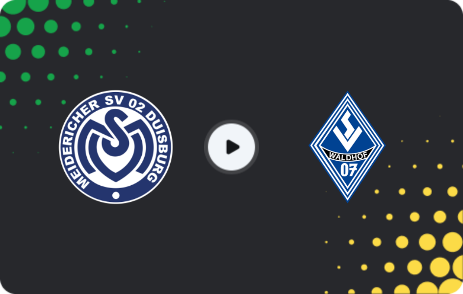 Where to watch Duisburg — Waldhof Mannheim, 3. Liga, 07.11.2025