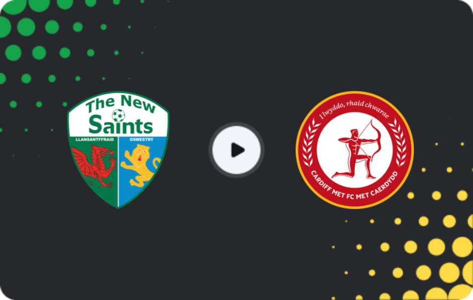 Where to watch The New Saints — Cardiff MET, Cymru Premier, 07.11.2025