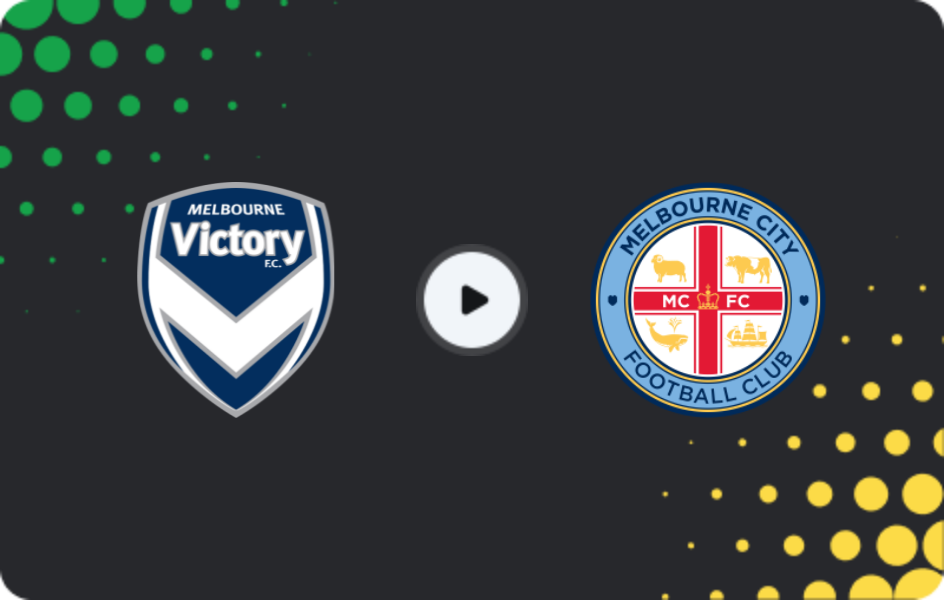 Where to watch Melbourne Victory — Melbourne City, A-League, 08.11.2025