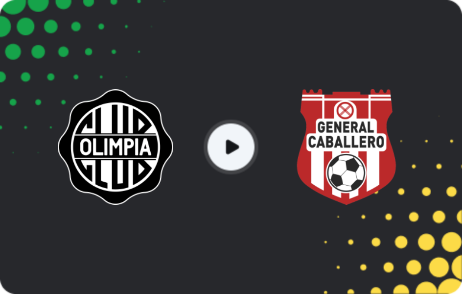 Where to watch Olimpia — General Caballero, Division Profesional - Clausura, 08.11.2025