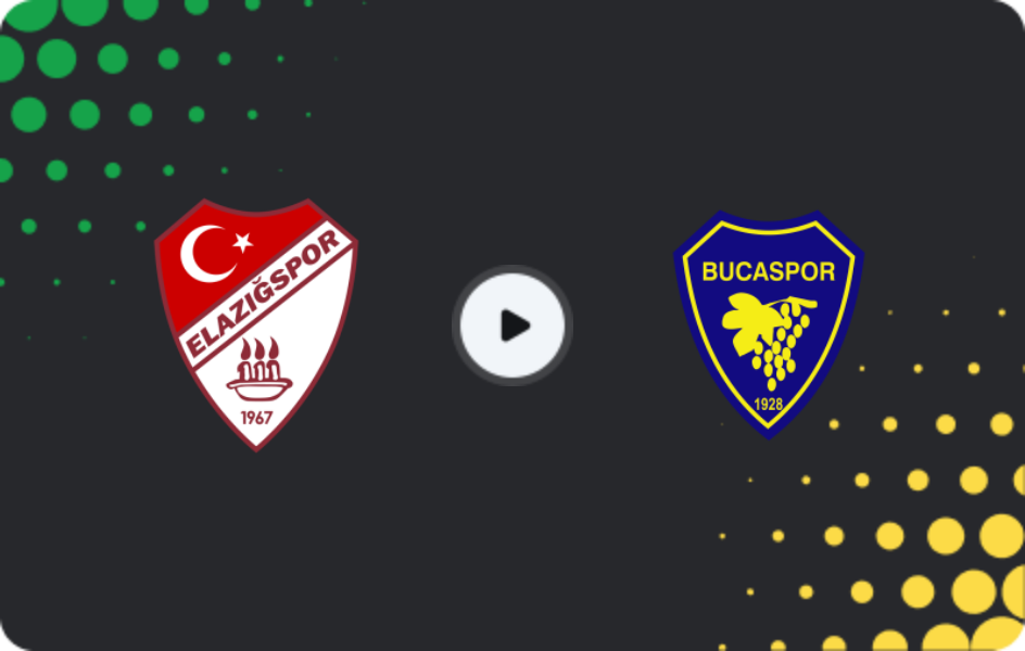Where to watch Elazığspor — Bucaspor, 2. Lig, 30.11.2025