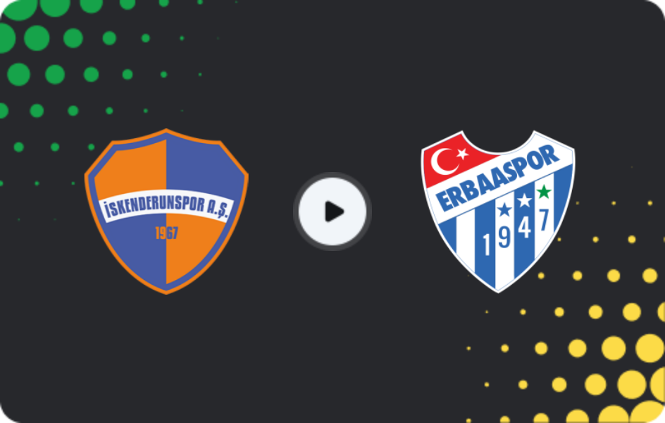 Where to watch İskenderun A.Ş. — Erbaaspor, 2. Lig, 30.11.2025