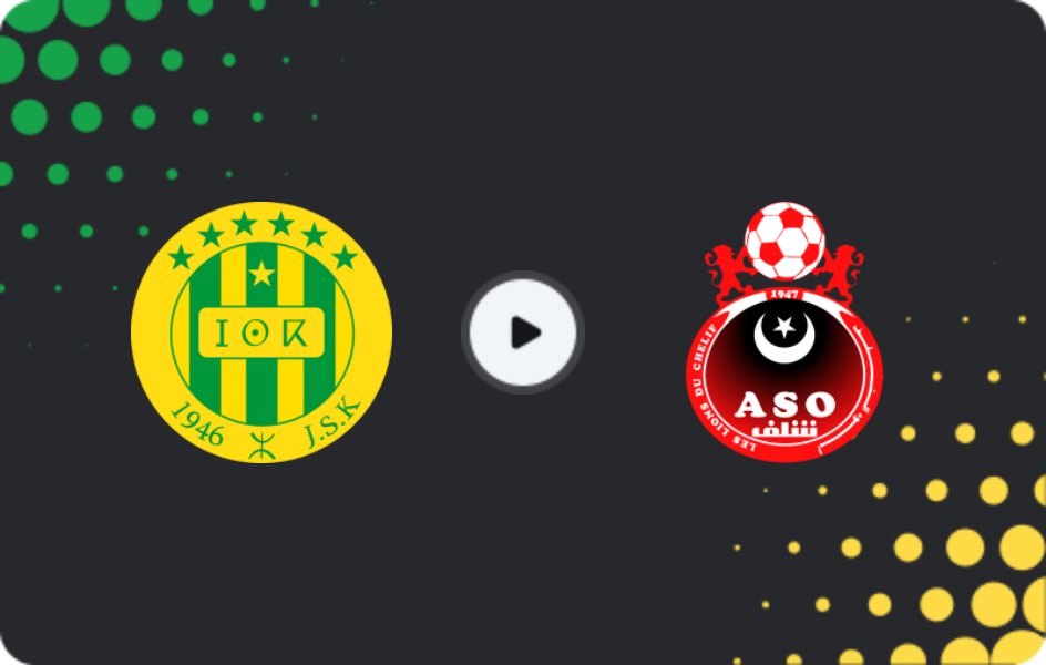 Where to watch JS Kabylie — ASO Chlef, Ligue 1, 27.12.2025