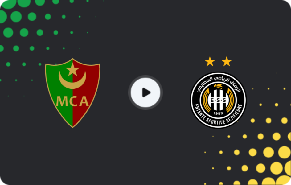 Where to watch MC Alger — ES Setif, Ligue 1, 29.12.2025