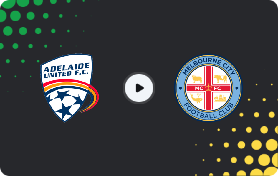 Where to watch Adelaide United — Melbourne City, A-League, 21.11.2025