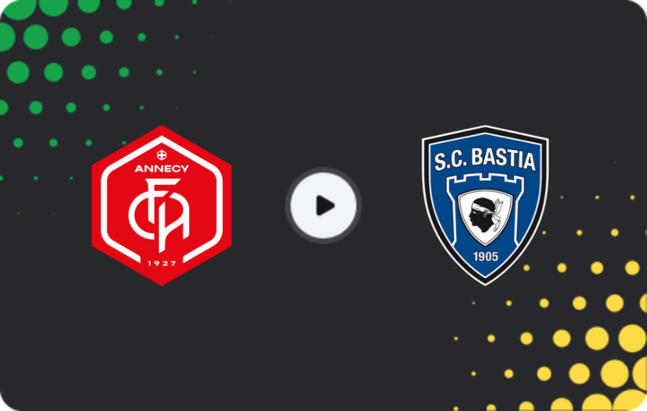 Where to watch Annecy — Bastia, Ligue 2, 21.11.2025