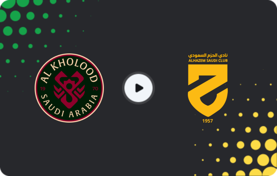 Where to watch Al Kholood — Al Hazm, Pro League, 21.11.2025