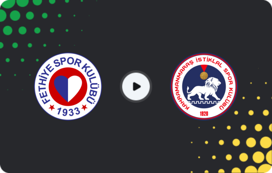 Where to watch Fethiyespor — Kahramanmaraş İstiklalsp, 2. Lig, 07.12.2025