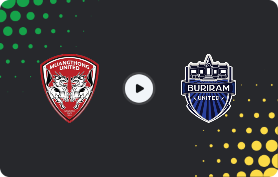 Where to watch Muangthong United — Buriram United, Thai League 1, 22.11.2025