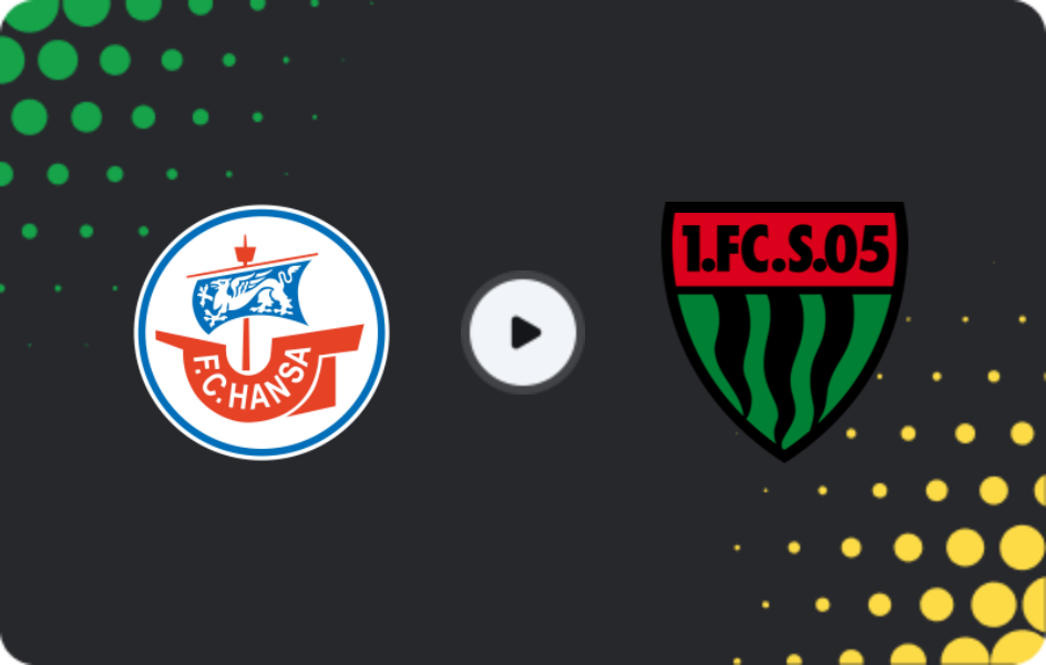 Where to watch Hansa Rostock — Schweinfurt 05, 3. Liga, 22.11.2025