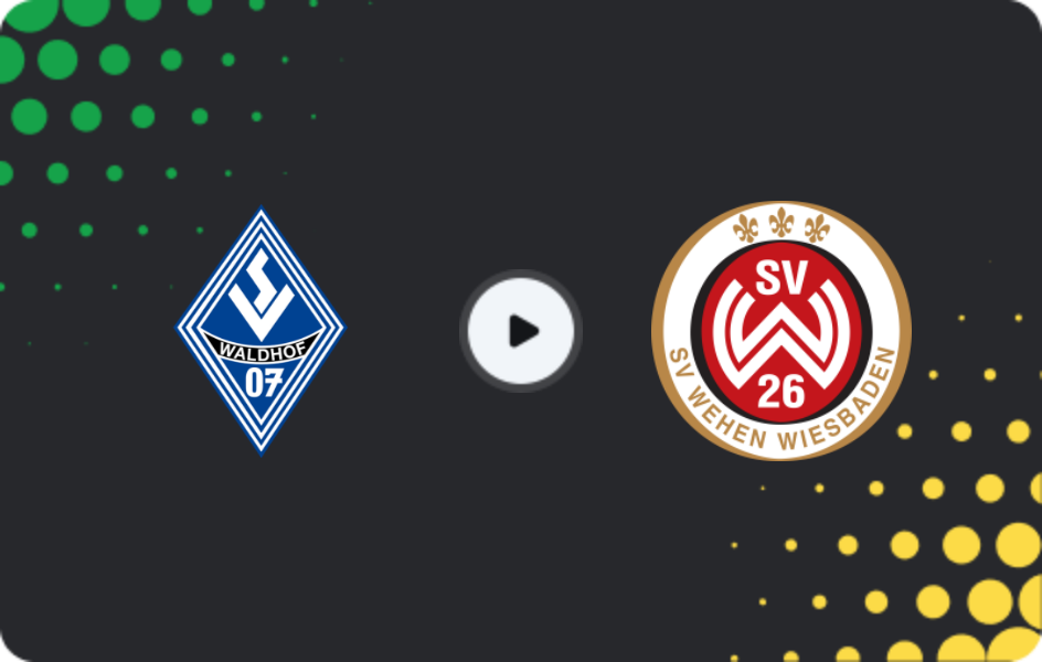 Where to watch Waldhof Mannheim — SV Wehen, 3. Liga, 22.11.2025