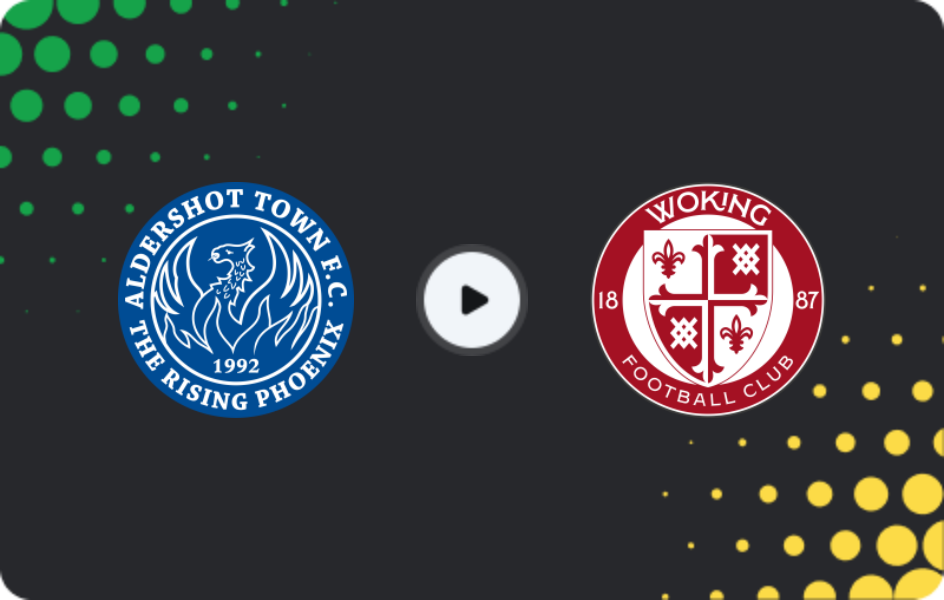 Where to watch Aldershot Town — Woking, National League, 22.11.2025