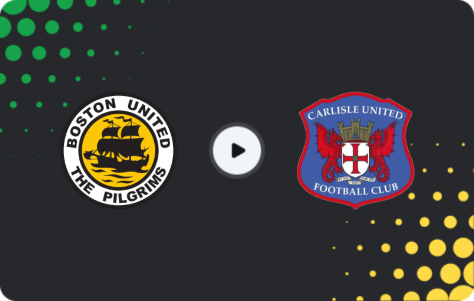 Where to watch Boston United — Carlisle United, National League, 22.11.2025