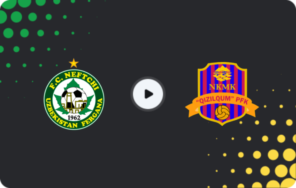 Where to watch Neftchi Fergana — Qizilqum, Super League, 22.11.2025