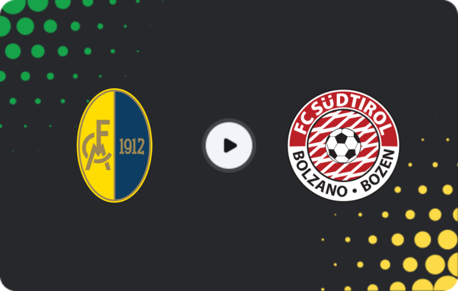 Where to watch Modena — Sudtirol, Serie B, 23.11.2025