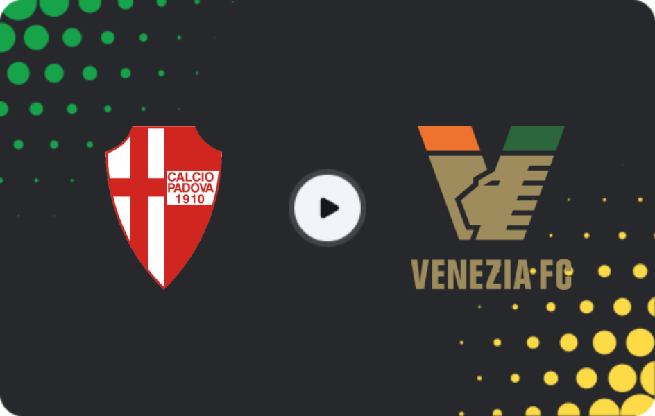 Where to watch Padova — Venezia, Serie B, 22.11.2025